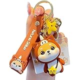 【AIXUAN】かわいいアイデア十二支モチーフラッキーアニマル柴犬ペンダントキーホルダーキーホルダー、キーリング愛好家バレンタインデープレゼントペンダントハンドバッグリュックサック、車の鍵手首ベルト (馬)