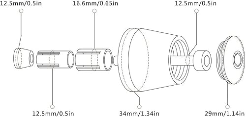 Miniatura 4 de ELLOIN Brake Clutch Levers Handlebar Grips Brake Clutch Levers Handlebar Grips Ends for Suzuki V-Strom DL1000 2014-2019 Brake Levers Handle Grips