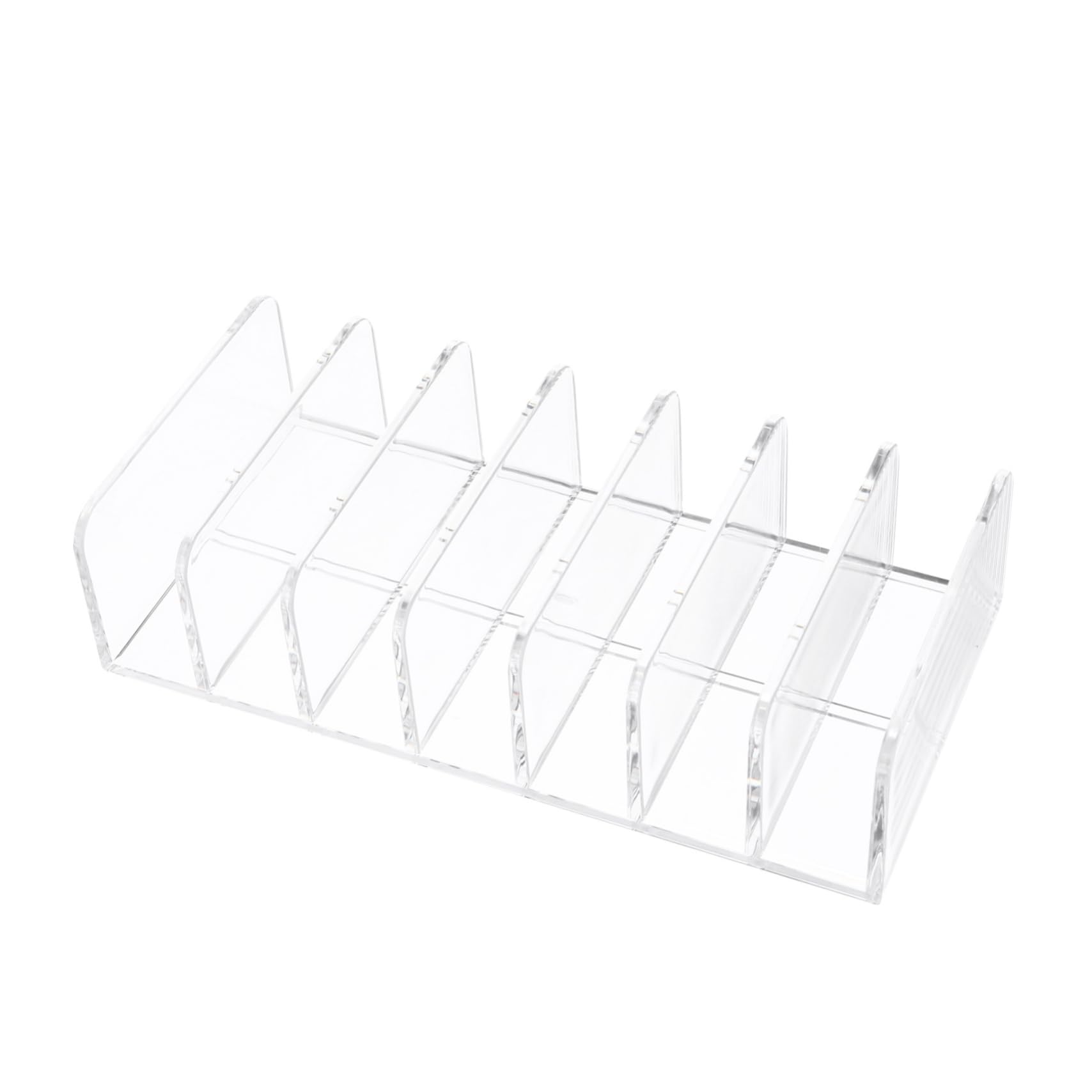 LALAFINA Storage Rack Makeup Organizer for Drawer Clear Eye Shadow Holder Cosmetic Rack Clear Eyeshadow Holder Desk Clear Dividers Vertical Cosmetic Holder Facial Mask Showcase Acrylic