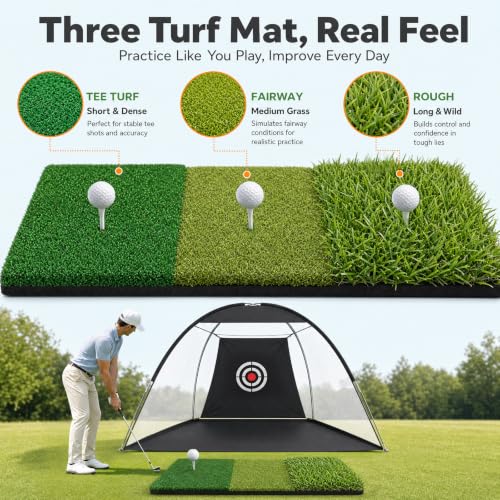 Golf Practice Net for Garden,10x7ft Golf Net - Image 3