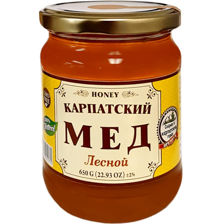 CARPATHIAN RAW HONEY FOREST LIQUID, UKRAINE,650G