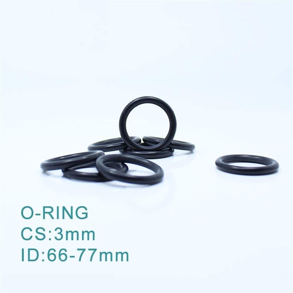 Juntas tóricas CS3mm EPDM O Ring ID 66/67 / 68/69/70/70/72/73/74/75/76 / 77x3mm O-Ring Seal Junta de Escape Soporte de Goma Aislante Grommet 30PCS ORING JIYAMI´EN EL (Size : ID72x3mm)