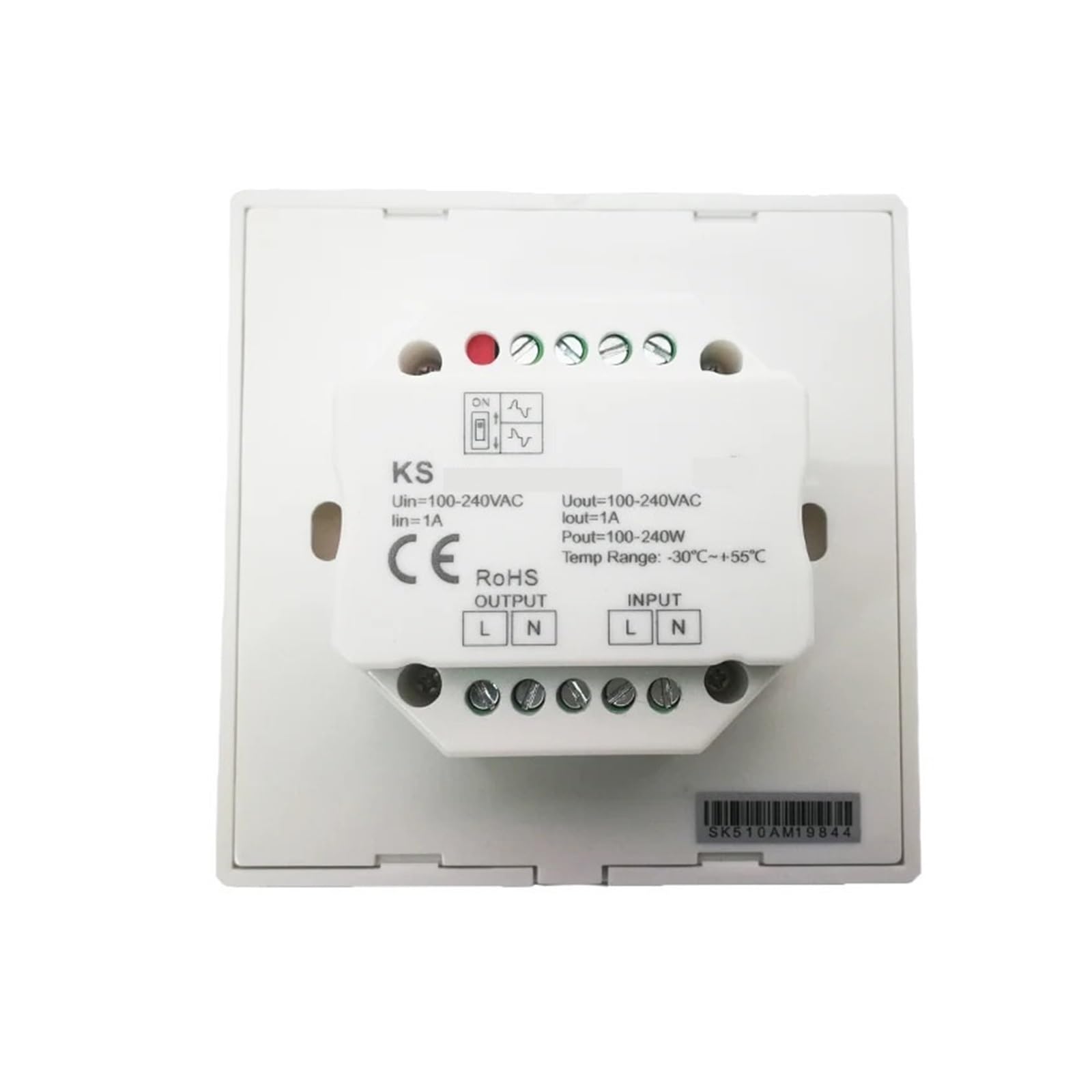 La CA llevada del atenuador 110V-240V entró el regulador rotatorio/del panel táctil de la CA que se arrastraba 2.4G, conveniente for las luces llevadas(S1-K white)