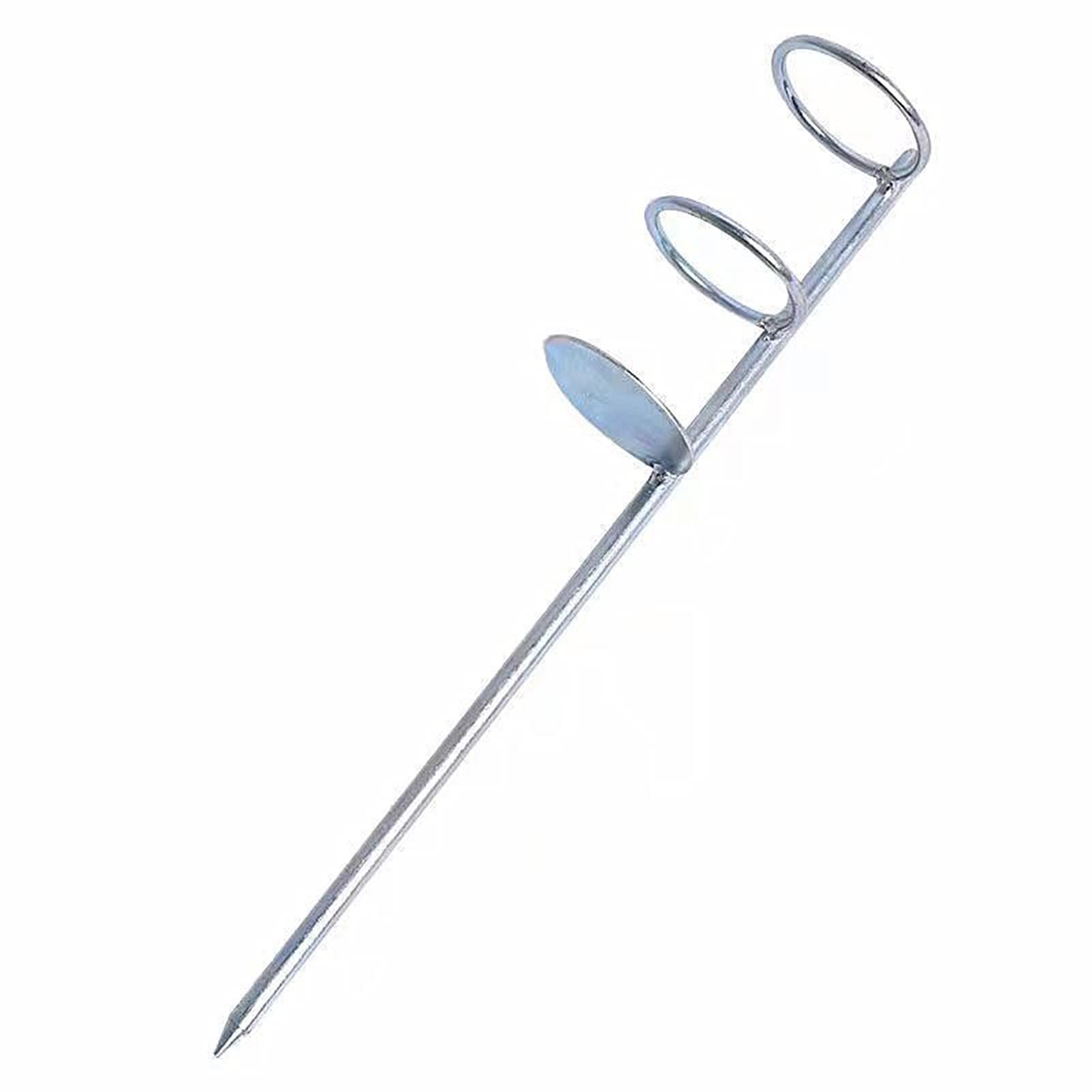 matumou 30/40/50cm Double Rings Single Fork Fishing Rod Holder Bank Fishing Ground Rod Bracket Fishing Tools Fishing Rod Rack