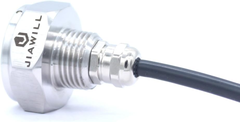 316L Stainless Steel Underwater 1/2" NPT 9 to 30V 27w Boat Drain Plug Light with Internal Driver and Overheat Protection 3 Years Warranty (Blue)