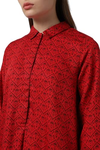 Image of Van Heusen Women's Cotton Blend A-Line Knee-Length Dress