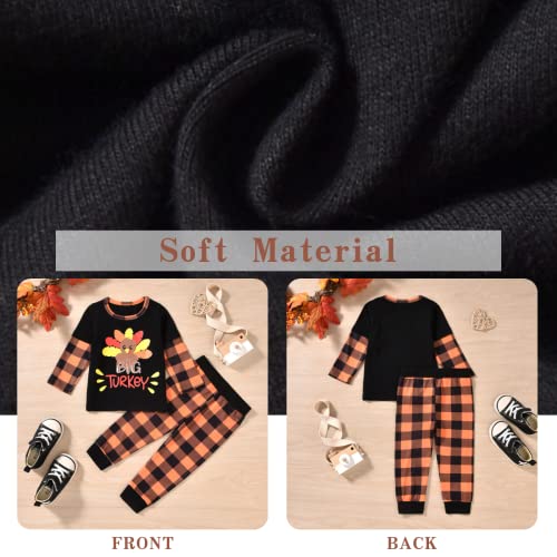 Aalizzwell Toddler Baby Thanksgiving Matching Outfits for Brothers Sisters Sibling Clothes3