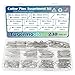 Tugermoola 230PCS 13 Sizes Cotter Pin Assortment Kit 304 Stainless Steel R Shaped Cotter Pins and Hairpin Split Pin Fastener Clips OLA016
