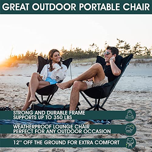 CLIQ Portable Chair - Lightweight Folding Chair for Camping - Supports 300 Lbs - Perfect for Outdoor Adventures