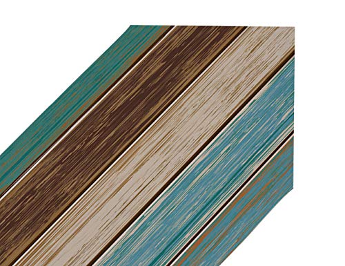 Teal Rustic Table Runner-Cotton linen-Long 13 x 108 inche Dresser Scarves,Farmhouse Tablerunner for Kitchen Coffee/Dining/Sofa/End Table Bedroom Home Living Room,Scarfs Decor for Holiday Dinner