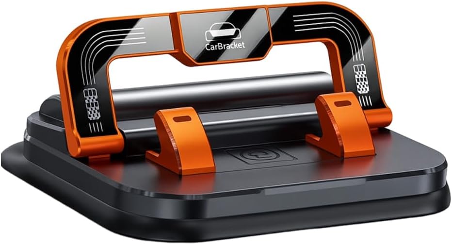 Soporte de teléfono para automóvil con rotación de 360 grados, ángulo de ajuste de pantalla horizontal y vertical, adecuado para navegación del