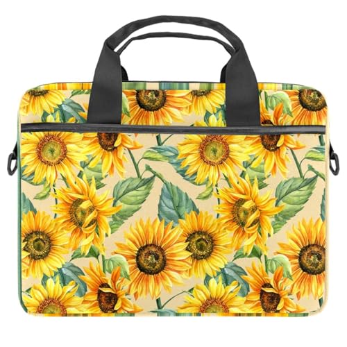 Sac ordinateur 13-14.5 pouces tournesol aquarelle chic et antichoc