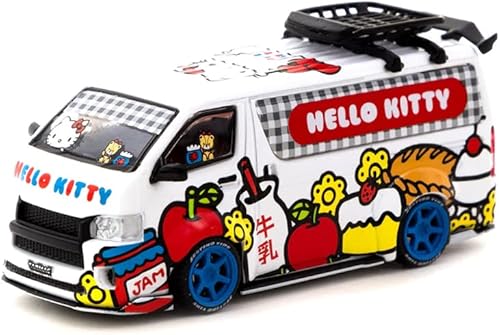 Miniatura 2 de Hiace Widebody Van Capsule Entrega con aceite de metal CAN 1/64 Modelo de coche fundido a presión por Tarmac Works T64-038-HKD