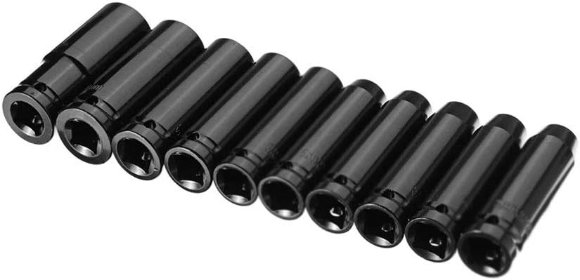 レンチアダプターハンドツールセットのための深い衝撃ソケットセットの深い衝撃ソケットセットの重いメートルのガレージツールを設定する10