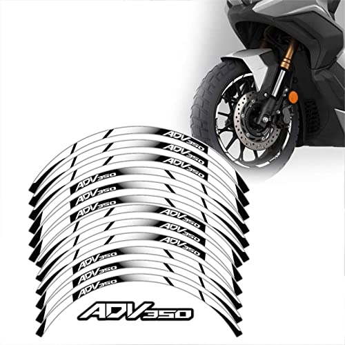 STATUZ Accesorios Reflectantes para Motocicleta ADV350 para Honda ADV350 ADV 350, Pegatina para Rueda Dentro De Calcomanías De Cubo, Cinta De Rayas para Llanta Decorar (Color : 3)