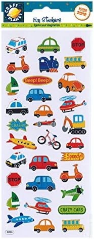 Craft Planet CPT 6561012 Fun Stickers-Love Hearts, Assorted