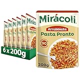 MIRÁCOLI Pasta Pronto Arrabbiata, 6 Packungen (6 x 200g)