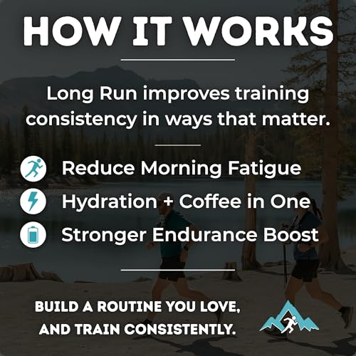 Image of Long Run Coffee - Hydrating Coffee with Electrolytes - All Natural Energy + Hydration + Recovery for Athletes - Stomach Friendly Electrolyte Coffee for Runners (5 lb, Decaf)