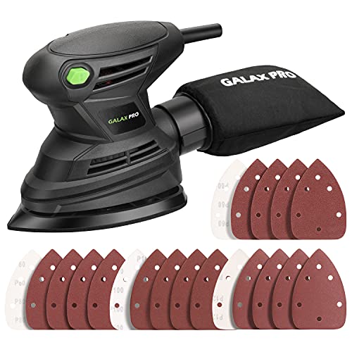 GALAX PRO Detail Sander,1.7A 15000 OPM Compact Electirc Sander with 20Pcs Sandpapers and Dust...