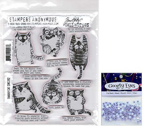 Stampers Anonymous Tim Holtz Snarky Cat Stempelset