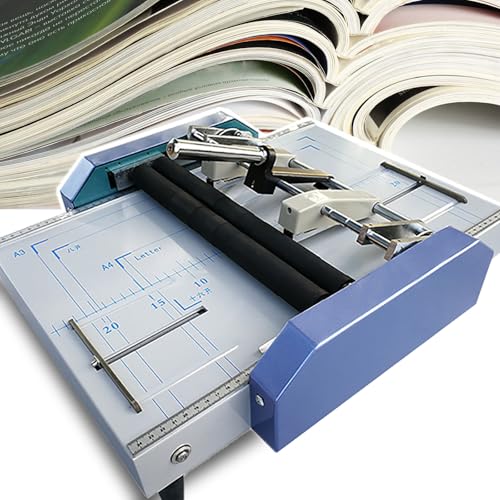 Encuadernadora plegable manual, grapadora de folletos de papel, carpeta de folletos para imprentas y escuelas