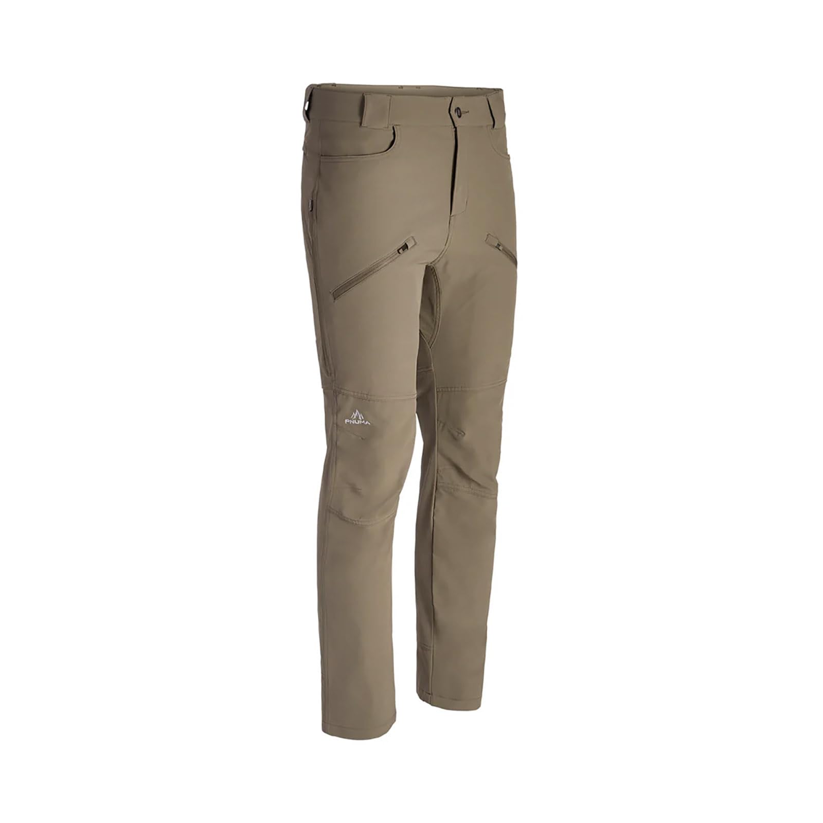 Pnuma Outdoors Prevail Pant, Clay, 4-Way Stretch, DWR Finish, OdorCrunch, Articulated Knees, 42 Reg (PR-PT-CL-42R)
