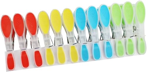 Cabilock 36 Uds pinzas de plástico para ropa, clips de ropa, ganchos de ropa, clips de tela, clip de edredón de primavera