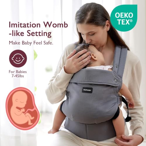 Image of Momcozy PureHug Baby Carrier-Ergonomic, Cozy & Lightweight for 3.2-20.4 kg