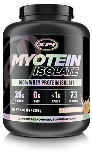 XPI Myotein Isolate (French Vanilla) 5 Lbs - Whey Protein Isolate - Best Whey Protein Isolate Protein Powder XPI Myotein Isolate (French Vanilla) 5 Lbs - Whey Protein Isolate - Best Whey Protein Isolate Protein Powder