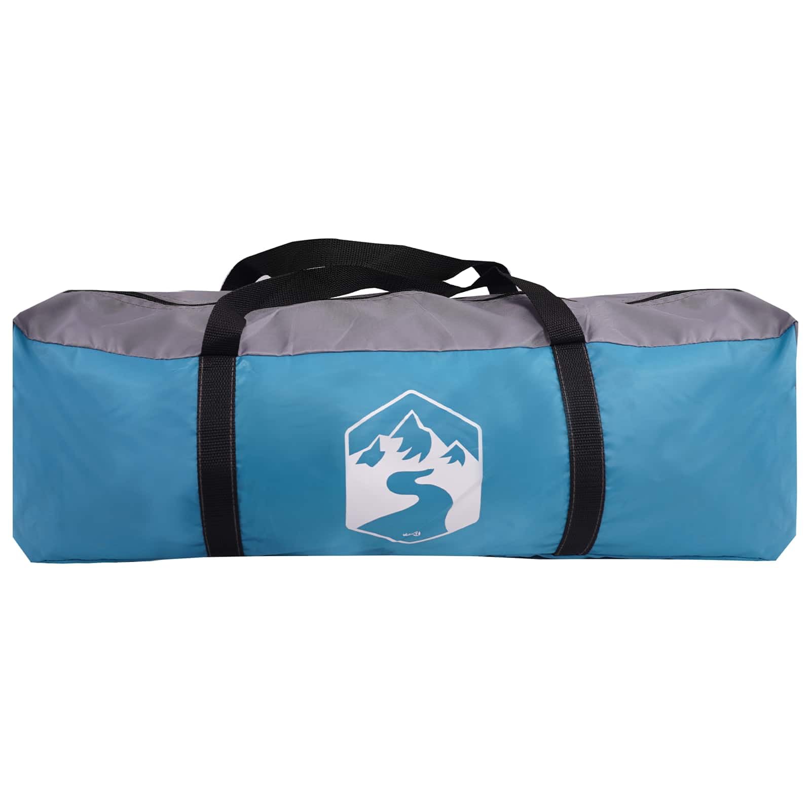vidaXL Tienda de campaña instantánea con mosca impermeable para 3 personas, instalación rápida