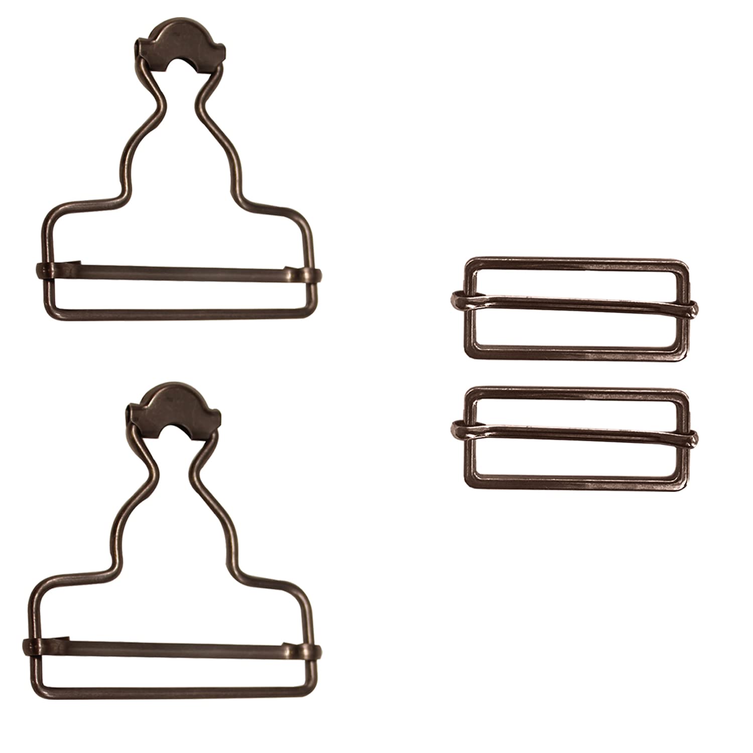 MYIW Silver - Fibbie - Dungaree Clip Con Rettangolo Fibbia Per Bretelle E Cinghie Per Per Una Tuta E Pinafore Vestiti (1.57