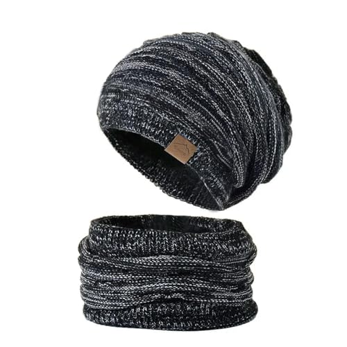Set de bufanda de gorro cálido con forro de terciopelo térmico antitranspirante 5