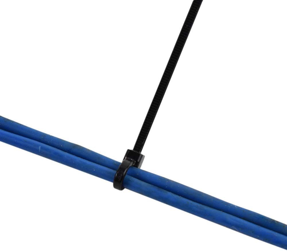Arctic Hayes TIES200 1 Cable Ties 100-Pieces, 203 mm Length x 2.5 mm Width, 200mm x 2.5mm, Black, 100 Count