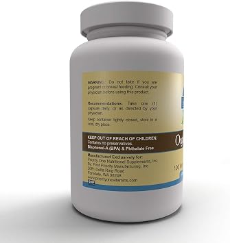 Priority One Vitamins Lithium Orotate 30mg 100 Vegetarian Capsules