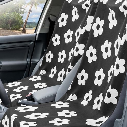 Image of Hahafelt 2 Pack Car Seat Towel Cover with Storage Bag, Florid Declamation
