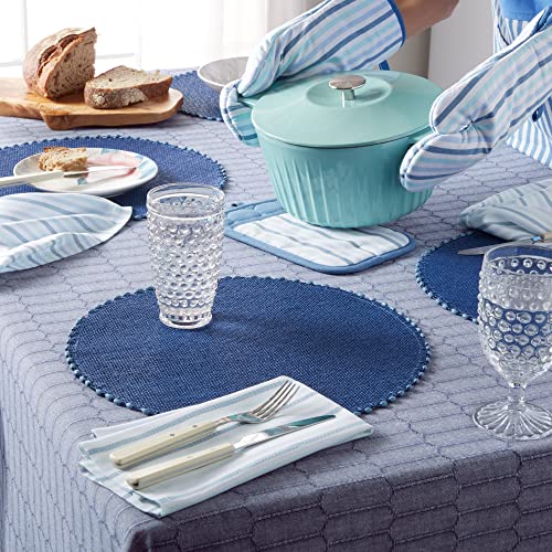 Martha Stewart O2018344TDMS 015 Daisy Stripe Oven Mitt Set thumb #7
