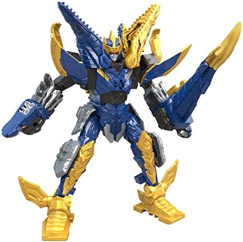 Power Rangers Dino Mosa Razor Zord for Kids Ages 4 and Up Morphing Dino Robot Zord with Zord Link Mix-and-Match Custom Build System