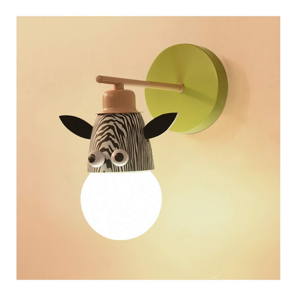 Haobosic - Creatieve retro wandlamp voor de kinderkamer, E27 metalen