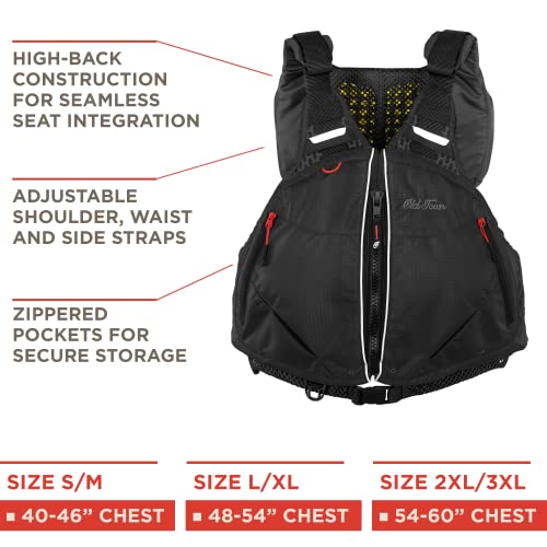 Old Town Canoes & Kayaks Solitude Men's Life Jacket (Black, Xxl/Xxxl) #TOP4