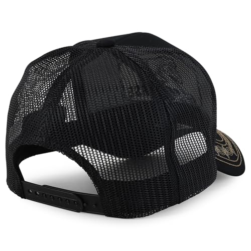 Image of Trendy Apparel Shop Animal Design Square Embroidered Snapback Trucker Cap