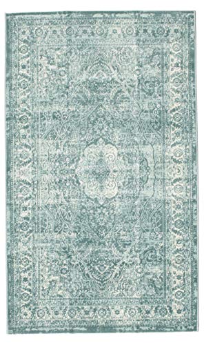 RugVista, Jacinda, Teppich, Hochflor Teppich, 100 x 160 cm, Rechteckiger, Modern, Oeko-Tex Standard 100, Polypropylene, Flur, Schlafzimmer, Küche, Wohnzimmer, Hell, Mehrfarbig Cover