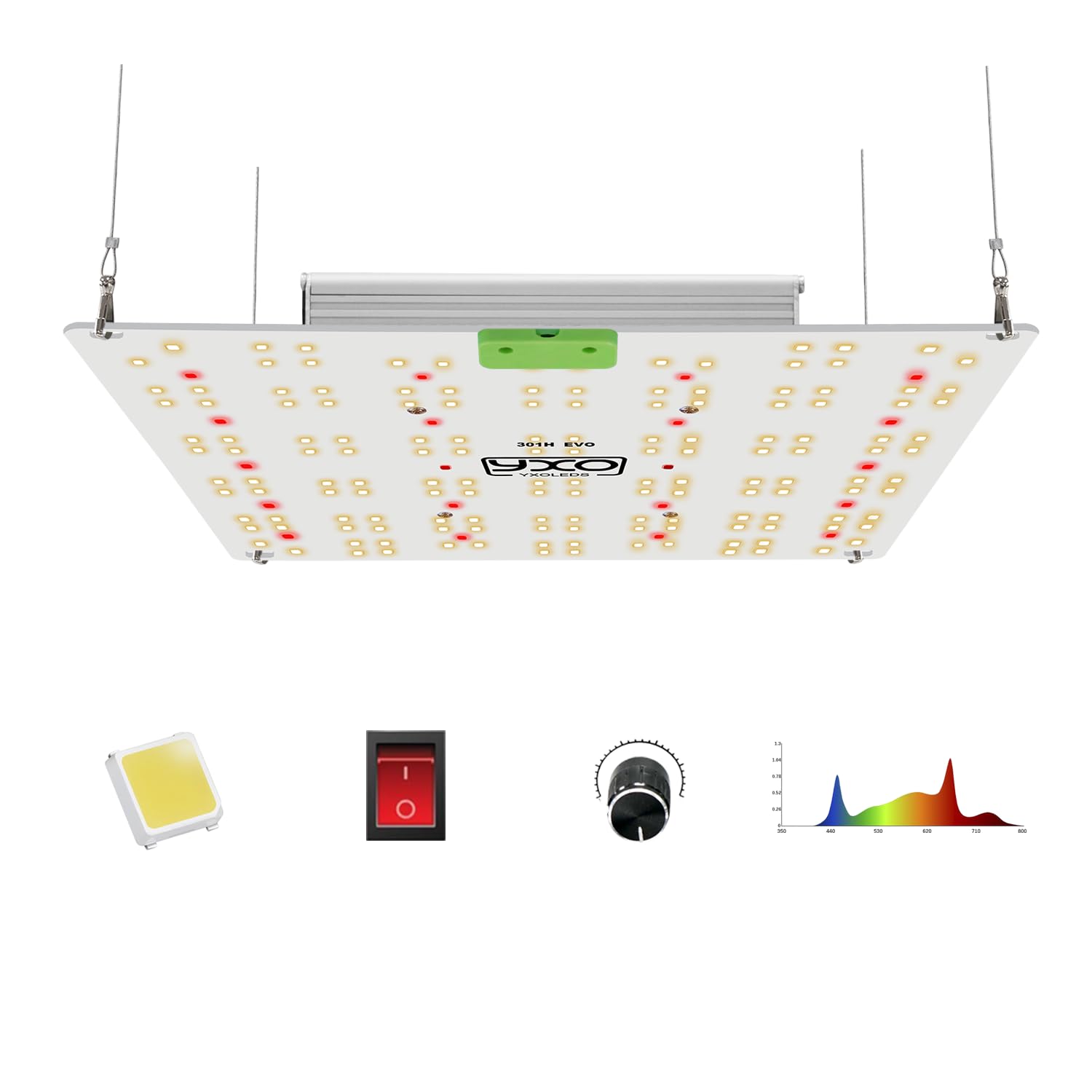 LM301H EVO 120W Quantum Panel Plant Light Strip YXO Drive Dimmable