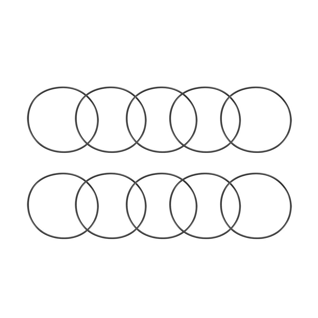 Sourcingmap Nitrile Rubber O-Rings 95mm OD 90mm ID 2.5mm Width, Metric Sealing Gasket, Pack of 10