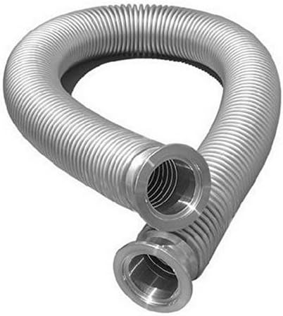 Bellows Hose Metal KF-25,ISO-KF Size NW-25, 304 Stainless Steel, Vacuum Corrugated Bellows Pipe Tube (KF25-1000)