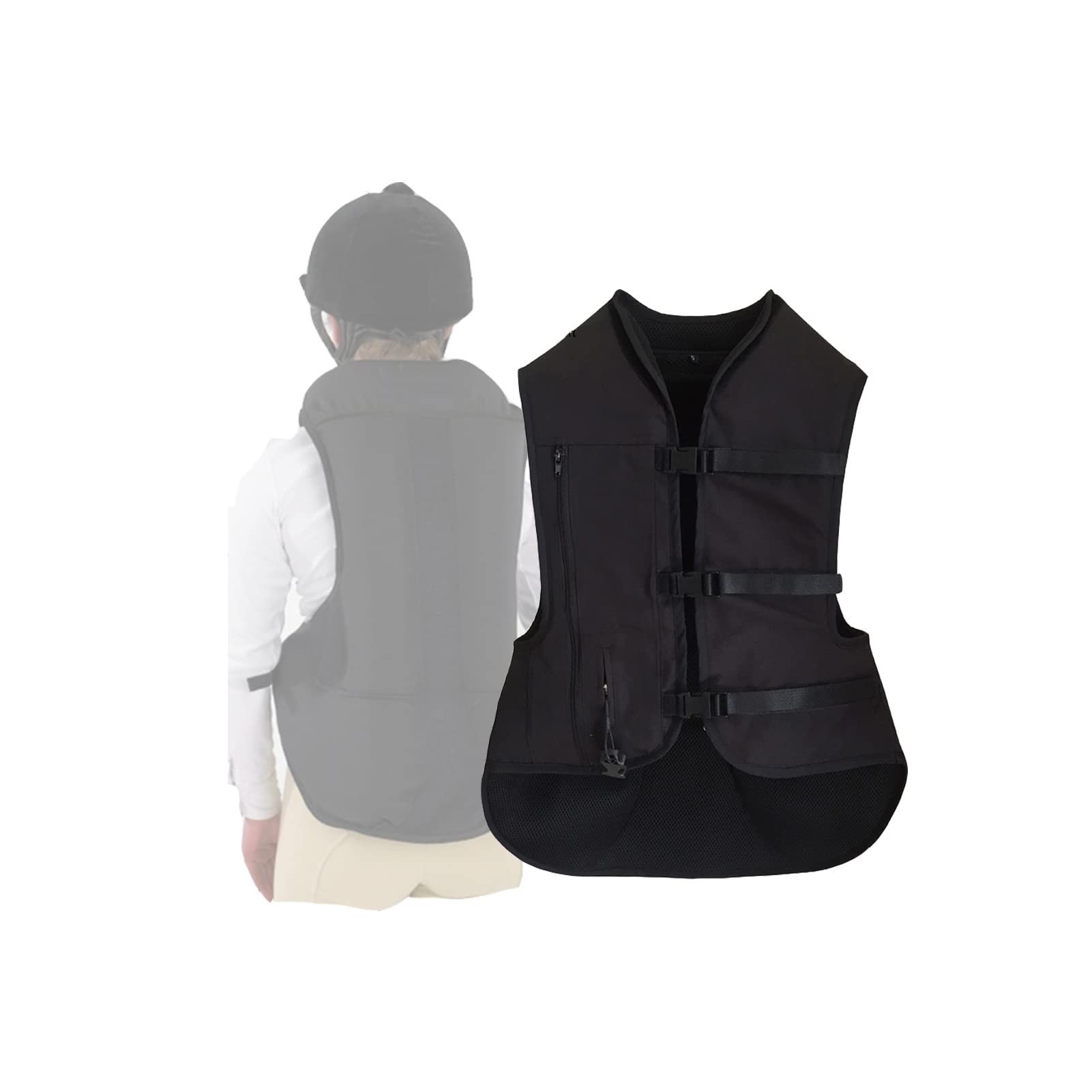 Męska kamizelka motocyklowa, kamizelka jeździecka 0,115 sekundy, kompletny spust, tkanina 600D, wygodna, oddychająca, łza (3xs - 2XL)
