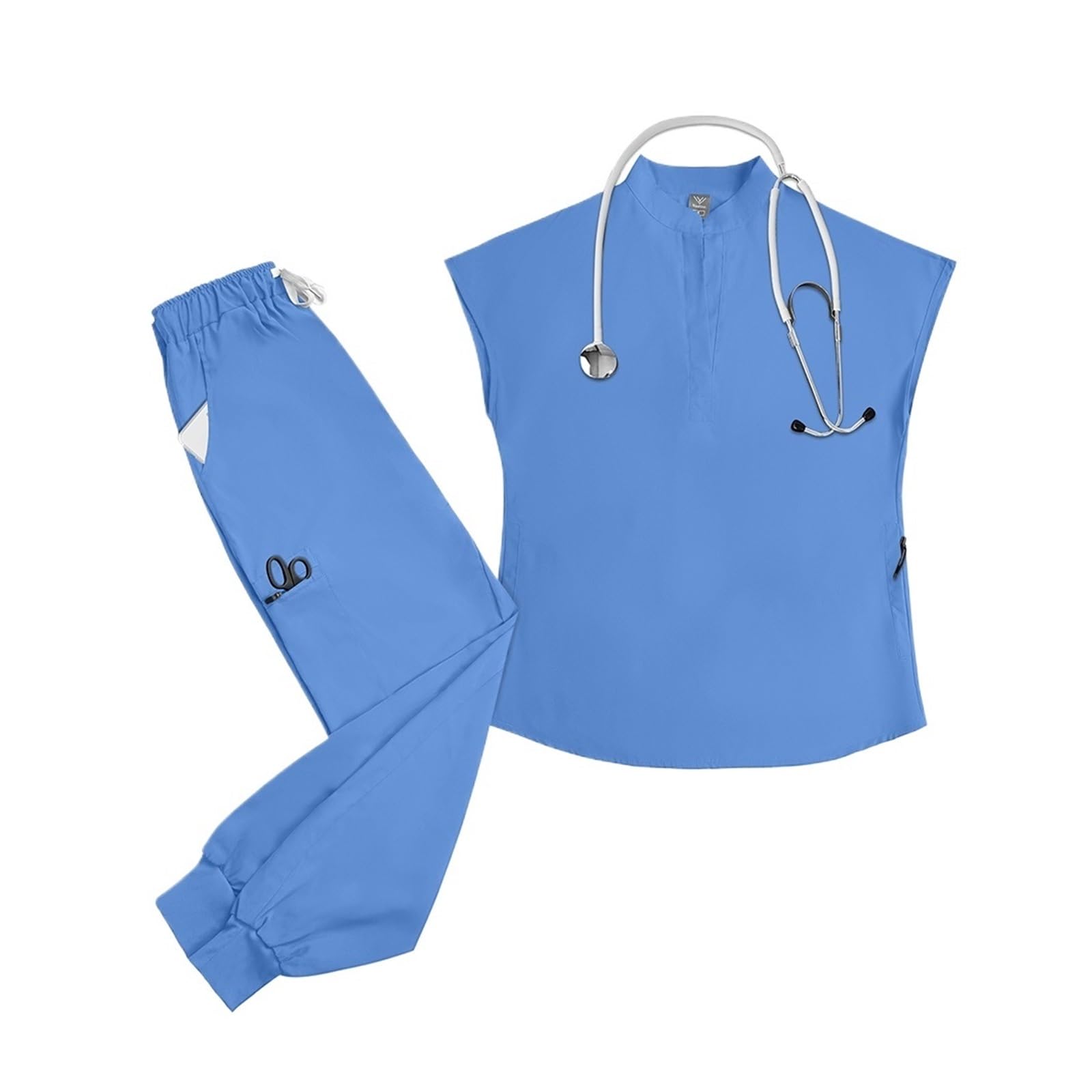 Uniformes Sanitarios Mujer Uniformes de Hospital, Tela elástica, Ropa de Trabajo clínica, Camisetas de quirófano, Pantalones, Ropa de Trabajo quirúrgica