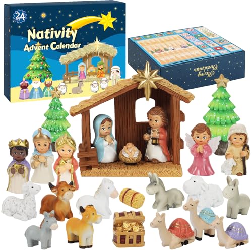 Krippen-Adventskalender 2025 Kinder, Krippengeschichte Geschenke für...