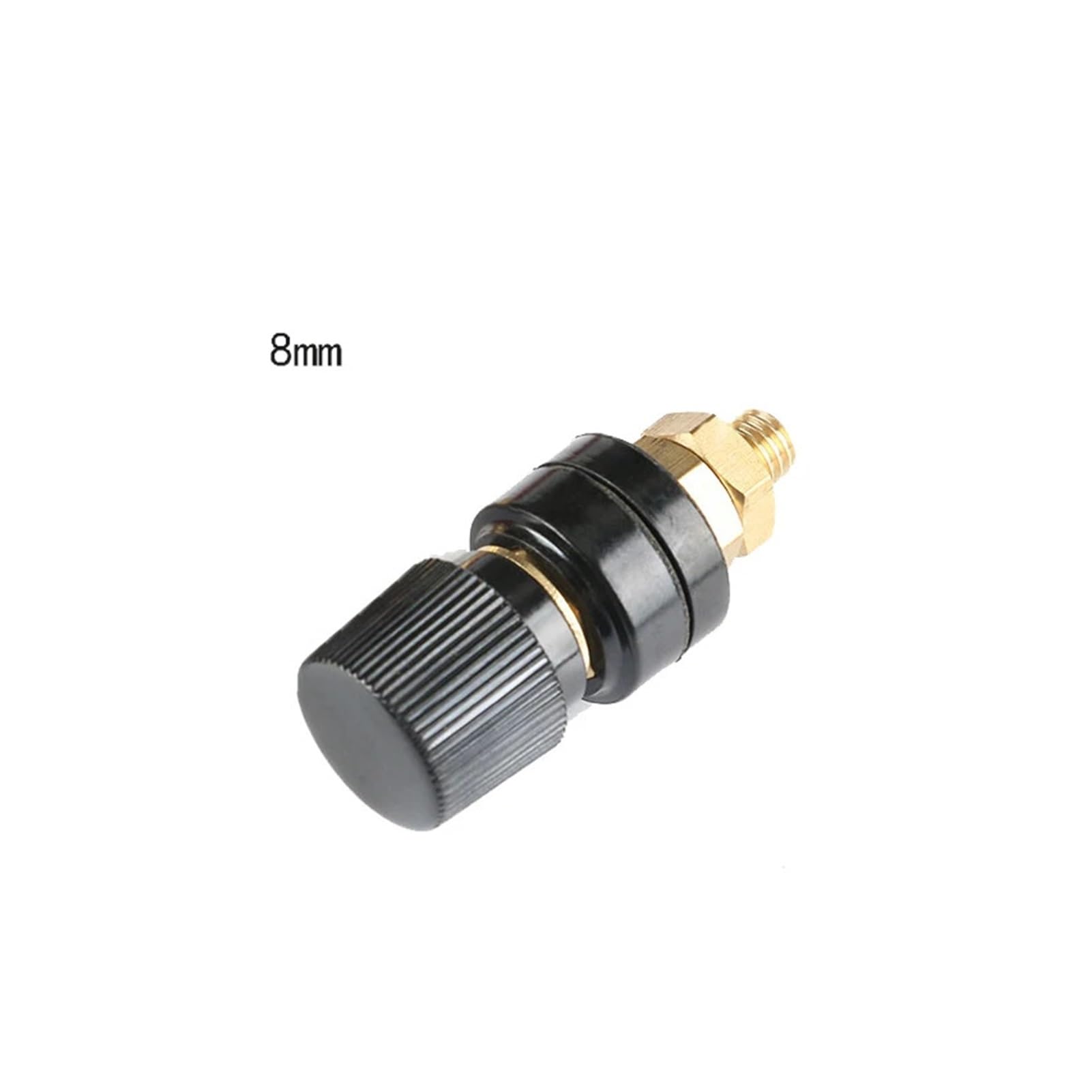 Power Junction Post Connectors 1pc 6/8mm Black/red Brass Stud Power Junction Post Connectors Terminal(8mm Black)