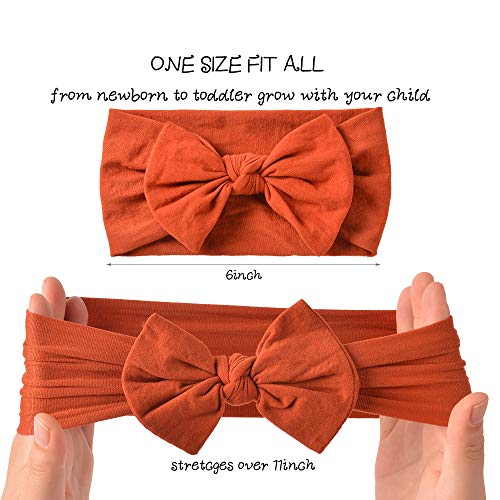 Prohouse 18Pcs Baby Nylon Headbands Hairbands Hair Bow Elastics For Baby Girls Newborn Infant Toddlers Kids #TOP1