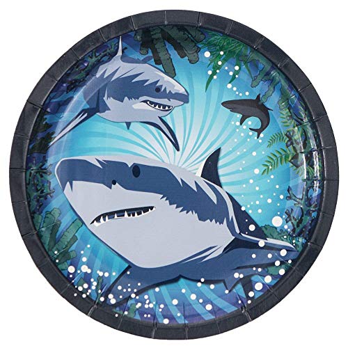 Forum Novelties Shark Party Cake Plate (8 Pack)